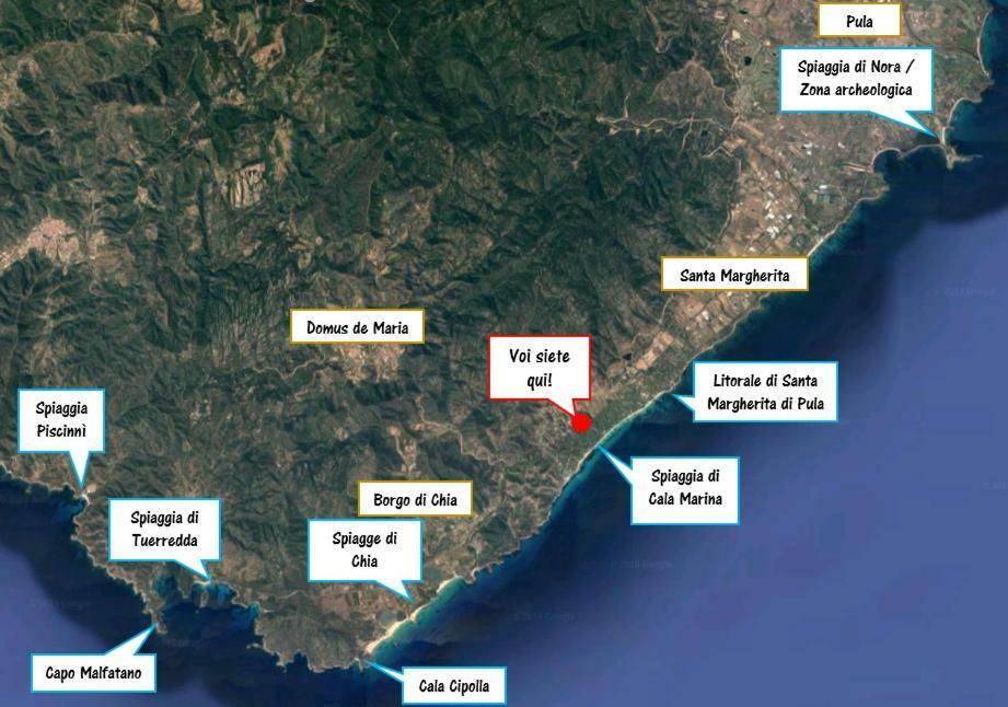 Capo Blu - Santa Margherita Di Pula Villa Exteriör bild
